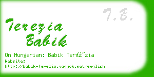 terezia babik business card